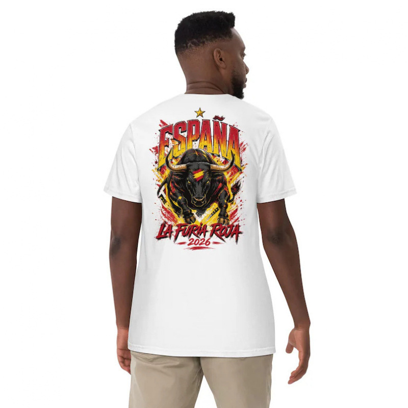 【Cross-Border European Size】Spain Football T-Shirt, La Furia Roja Shirt, Spain 【Cross-Border European Size】Spain Football T-Shirt, La Furia Roja Shirt, Spain