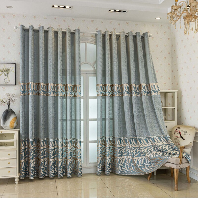 1Pc New Boutique Yarn Label Flower Curtain Home Blackout Living Room Bedroom Office Party Daily Decoration Curtain