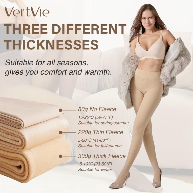 Heart-Shaped Dot Light Leg-Enhancing Magic Black Sheer Skin-Toned Leggings for Women with Fleece Lining, Faux Semi-Transparent Leggings