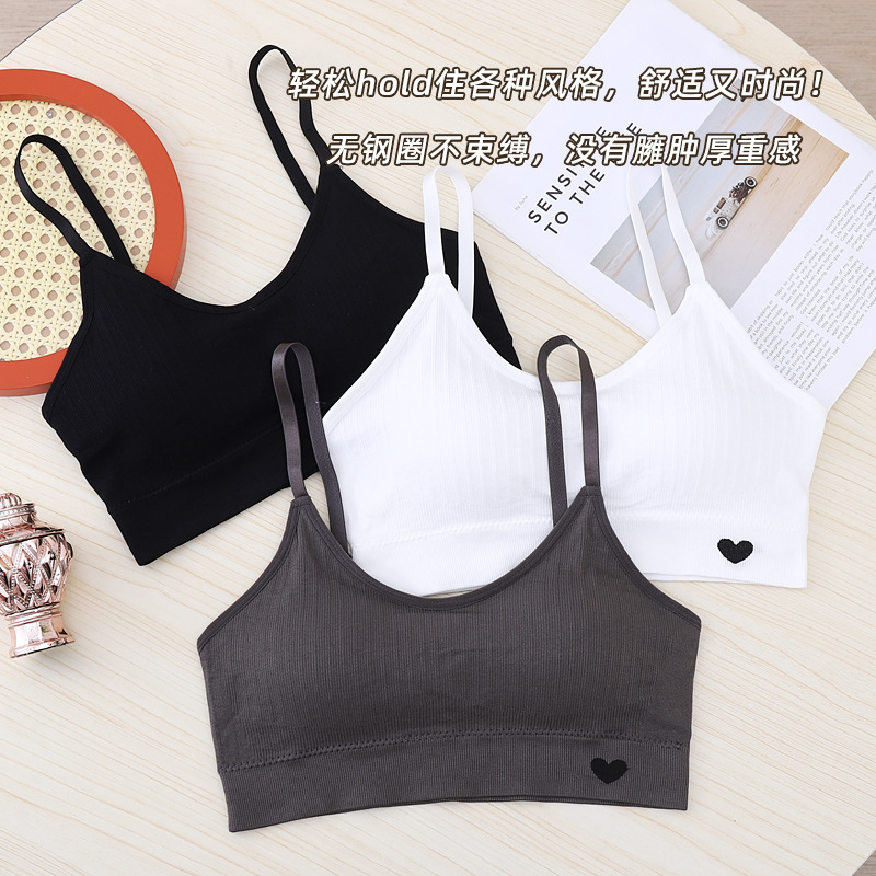 Transfronterizos lingerie belleza ropa interior de espalda deportiva envuelta en el pecho de la niña sin anillo de acero bra de espalda sin anillo de acero image 2