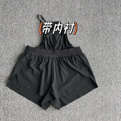 马拉松跑步短裤运动健身速干田径透气体育训练内衬三分裤可加logo