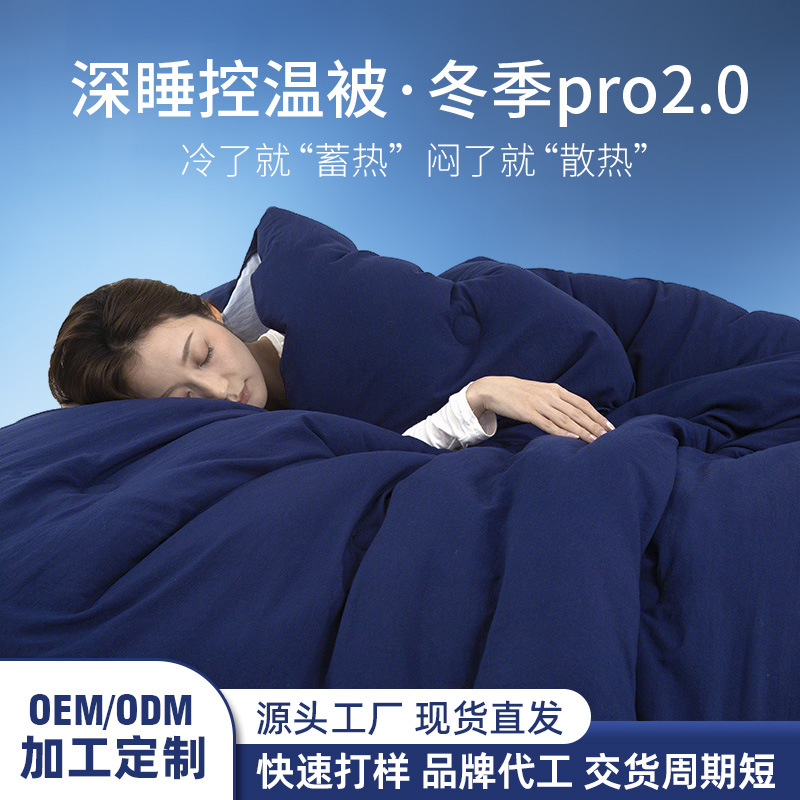 2025 New Deep Sleep Quilt 2Nd Generation Pro Temperature Control Quilt Winter Thickened Spring and Autumn Quilt Core Machine Washable Warm Winter Quilt