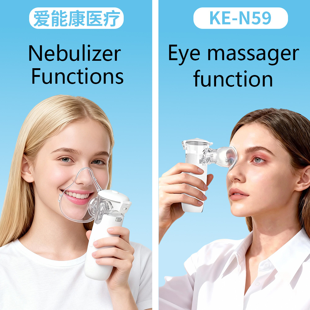 Atomizador hidratante para ojos, máquina todo en uno, atomizador portátil para el hogar, limpieza automática, carga USB integrada, pantalla LED