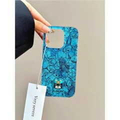 ライン縁起猫リンゴ16promax携帯ケースiPhone15/14insリンゴ13/12ins 11ソフトケース