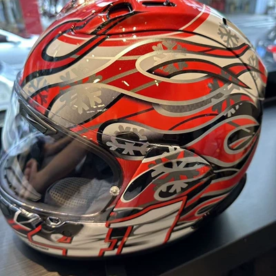Chinese-made full-face motorcycle helmet, cool protective helmet for riding, suitable for motorcycles, electric scooters, and electric bikes (Motosiklet kaskı (dəbilqə)) - red-plumed-crane