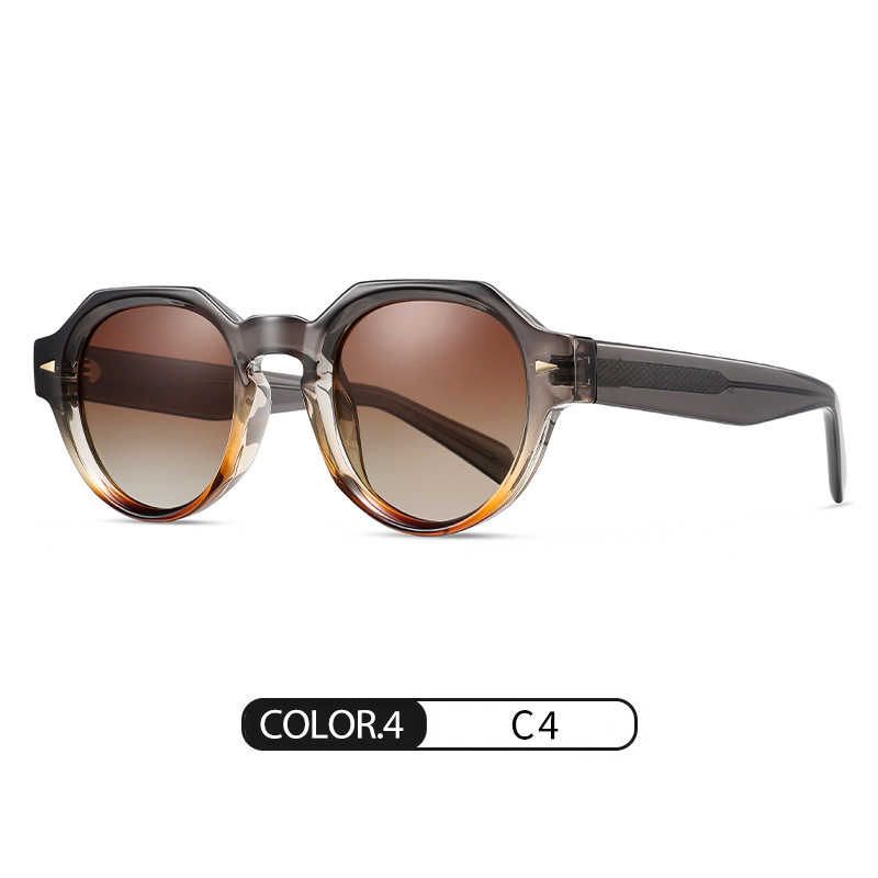 Gafas de sol de hoja al por mayor S31115 Gafas de sol de protección UV de montura redonda de moda Gafas de sol masculinas y femeninas