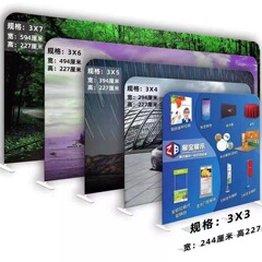 アルミ合金の速い幕のショーの棚の背景の壁の展示棚の弾力性の布の署名の壁は至るところ環境保護の熱昇華の画面に署名します。