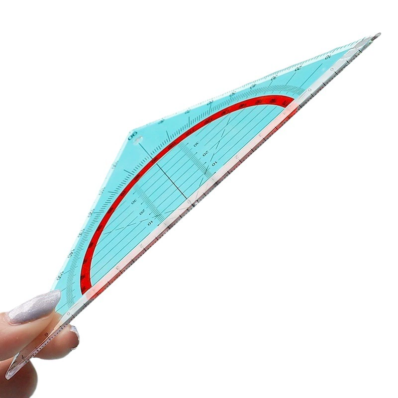 Студенческий дизайн рисования линейка 360 градусов полный круг транспортир Математика угол активности учебный инструмент измерение угла рисования инструмент для обучения тупому углу