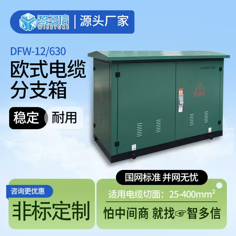 35kv高压电缆分支箱10kvDFW-12/630一进二三四出户外欧式分接箱
