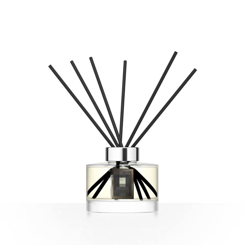 现货香薰瓶150ml圆柱香薰瓶大口玻璃瓶挥发无火香薰瓶液体藤条瓶