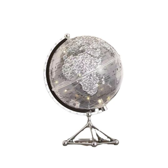 Creative Transparent Globe Ornaments Light Luxury High-end Living Room Office Desktop Decoration Large Ornaments Transparent Crystal Ball