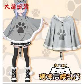 2020 Spring and Autumn New Cat backyard soft girl cloak clothes two-dimensional cartoon cat teacher sweater coat 2020 Spring and Autumn New Cat backyard soft girl cloak clothes two-dimensional cartoon cat teacher sweater coat
