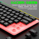 gtx350 wired luminous keyboard mouse suit russian arabic luminous mechanical feel game computer