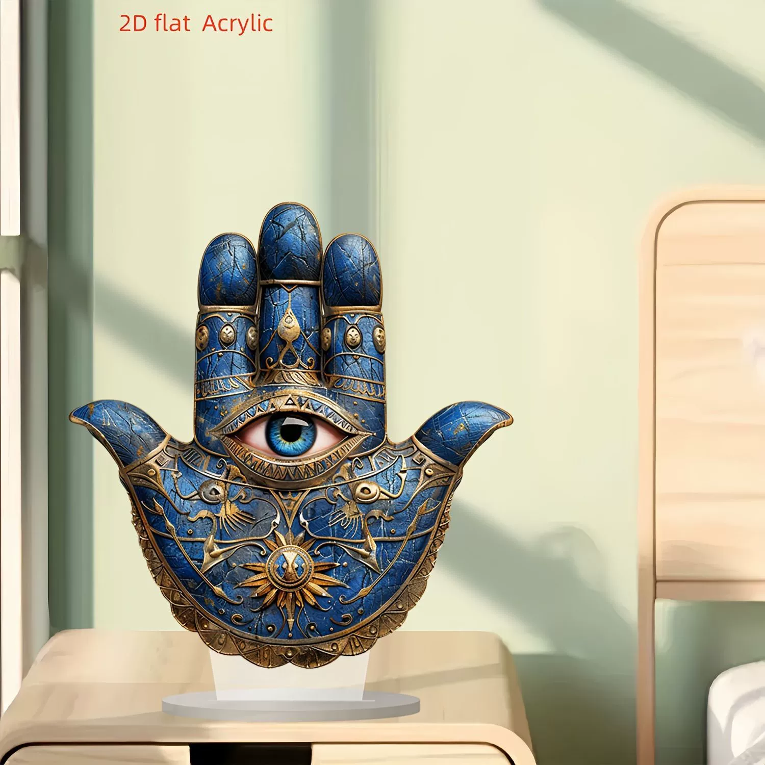 Трансграничный богемный подглаз пальмовый акриловый рабочий стол декоративный креативный настольный знак для подарков