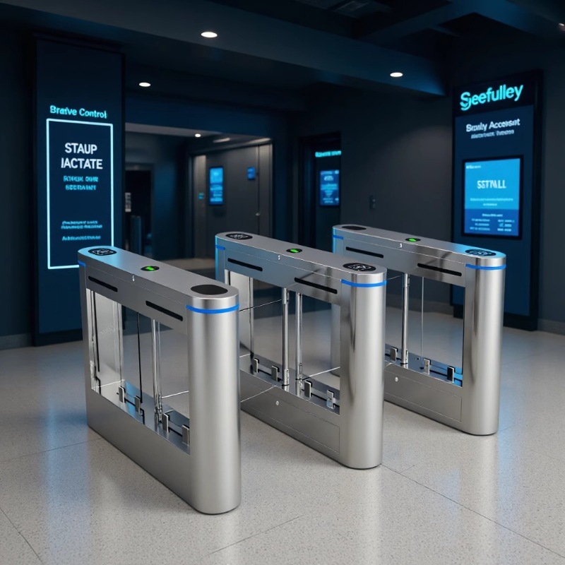 人脸识别+身份证识别速通门 校园大厦人行通道票务闸机 厂家直销