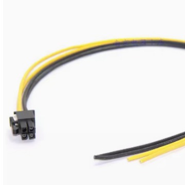 CPU 4针公头半成品线 50厘米  18AWG全铜 尾端半剥4mm