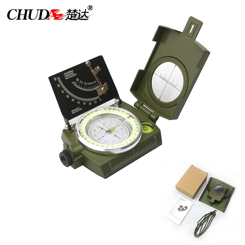 Компас Chuda с наклоном K4075 Army Green из цинкового сплава, многофункциональная Северная указывающая игла