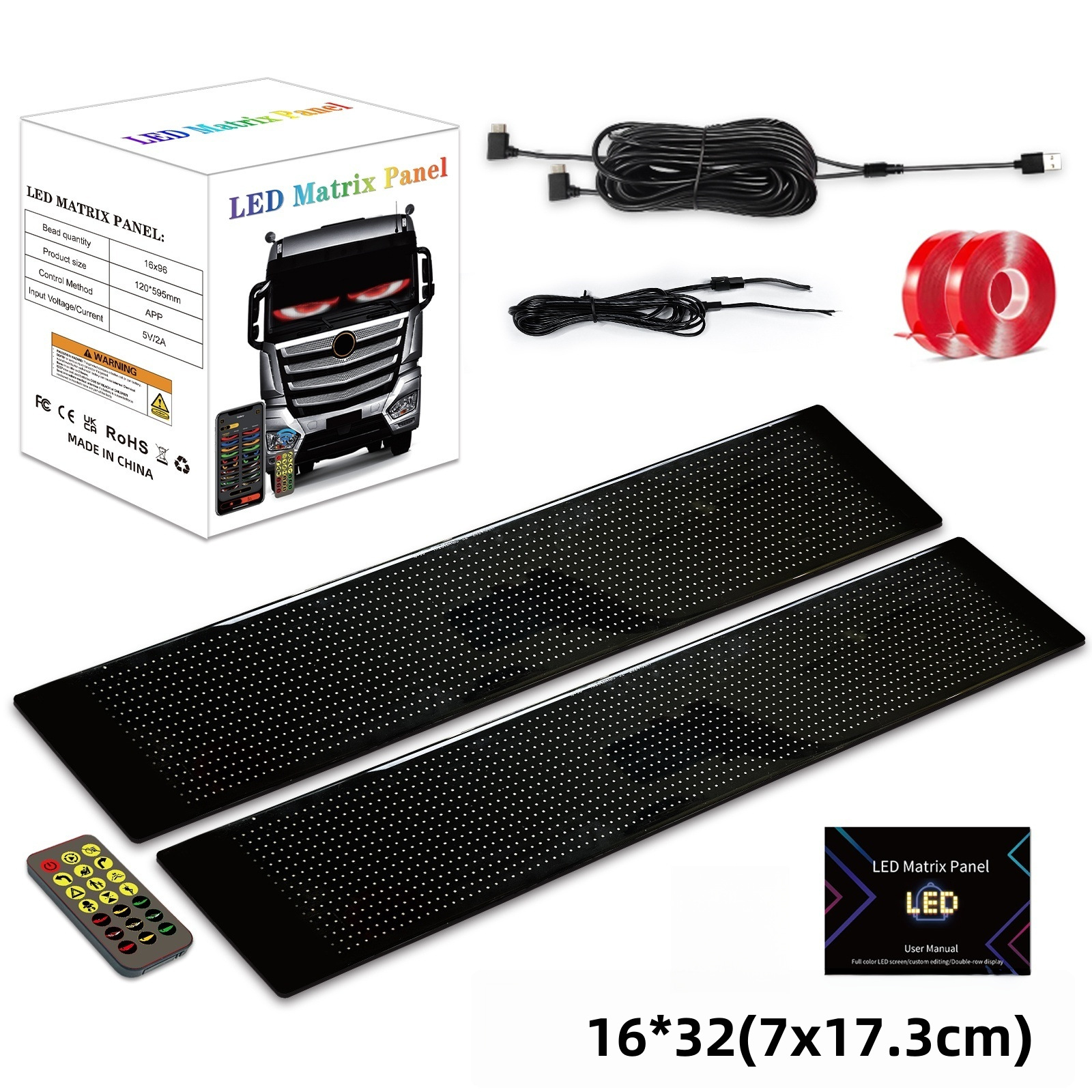 16*32 쌍(7X17) cm 세단/SUV 악마의 눈