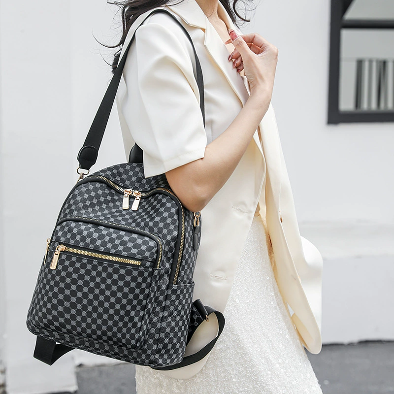 Capacious backpack, shoulder bag to go out for traveling