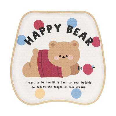 Cartoon Tulip Bear Cushion, Universal — Cool pad - red-bear