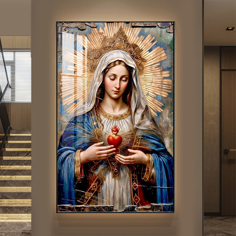 跨境专供大尺寸经典时尚LED灯挂画客厅餐厅酒店艺术高清晶瓷挂画|undefined