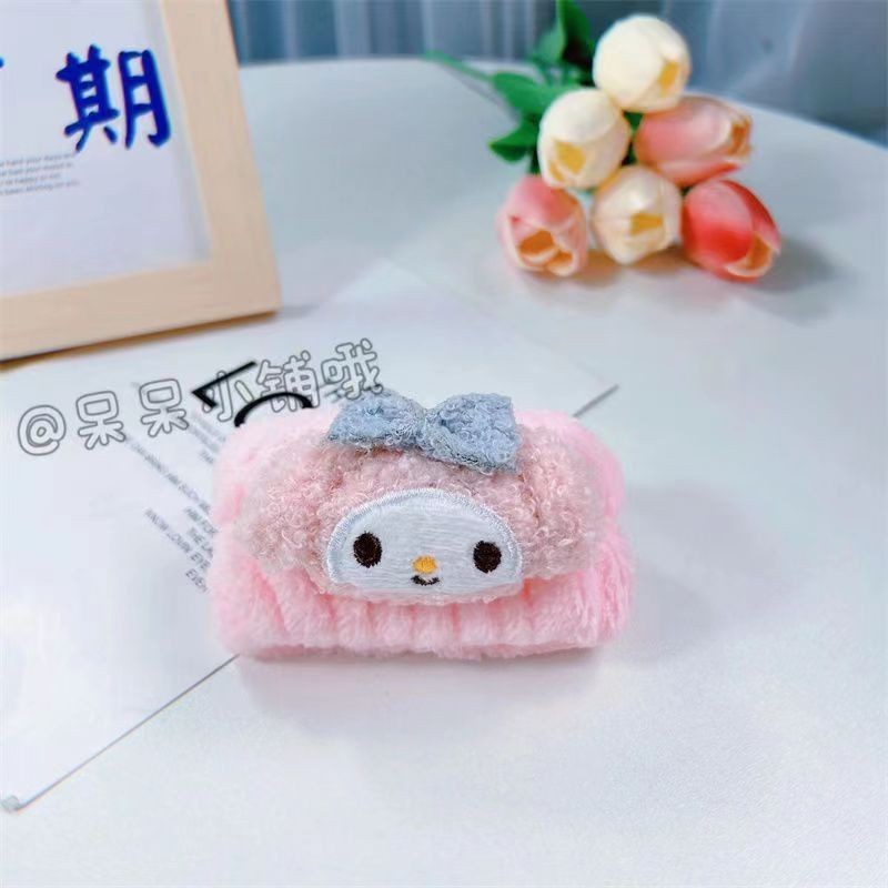 Arco banda de pelo al por mayor de las niñas de color sólido todo partido de maquillaje absorbente de sudor-limpieza lavado de cara correa de muñeca de franela banda de pelo