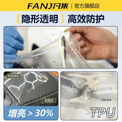 Car headlight protective film: for car doors and windows