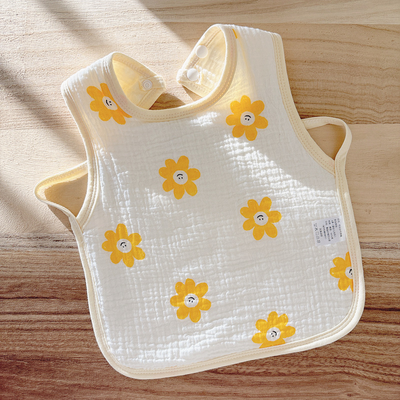 Babecera de algodón para bebés y bebés, toalla de saliva impermeable, toalla de almohadilla de leche anti-vomitación, bolsillo de comida, otoño y invierno