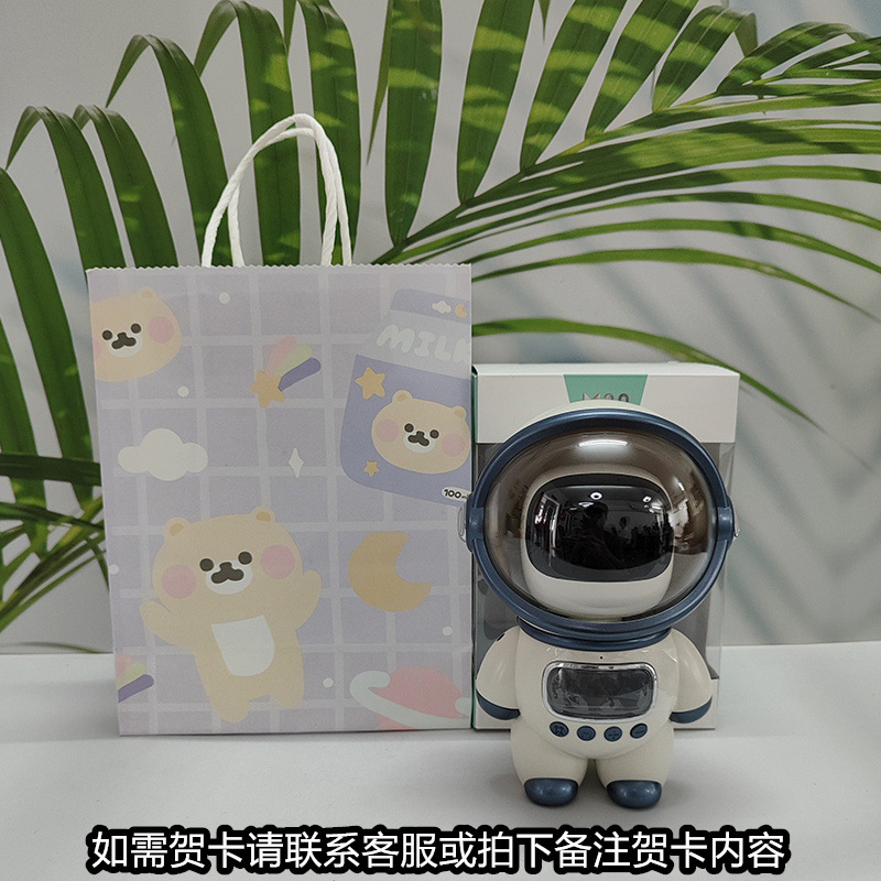 화이트 - 일반 버전 + 격자 무늬 곰 선물 가방