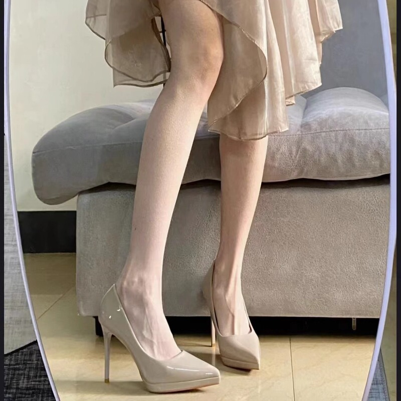 Sheepskin Version~French-Style Waterproof Platform Stiletto Heels for Women, 2026 New Model Slip-On Evening Fashion Shoes Sheepskin Version~French-Style Waterproof Platform Stiletto Heels for Women, 2026 New Model Slip-On Evening Fashion Shoes
