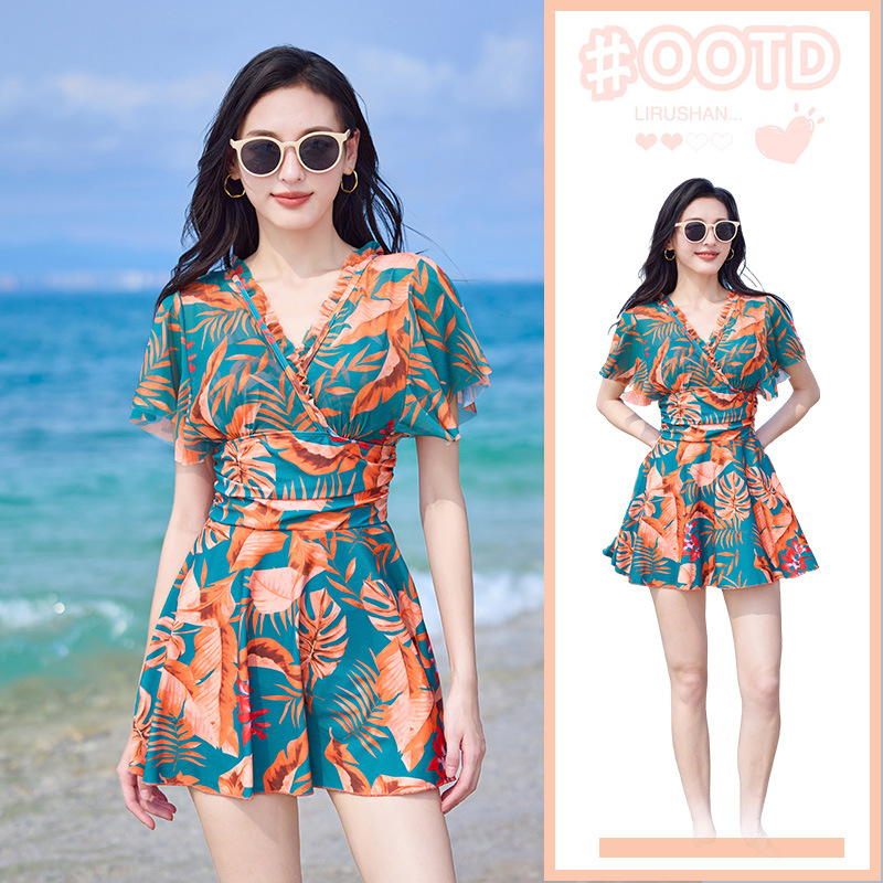 2026 trajes de baño de damas, agua termal de damas, nuevos trajes de baño de alta sensación de chicas gordo, tamaño grande, mm gordo