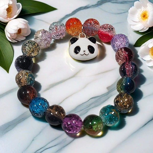 X05 Colorful Xiaguang Glazed Panda Bracelet