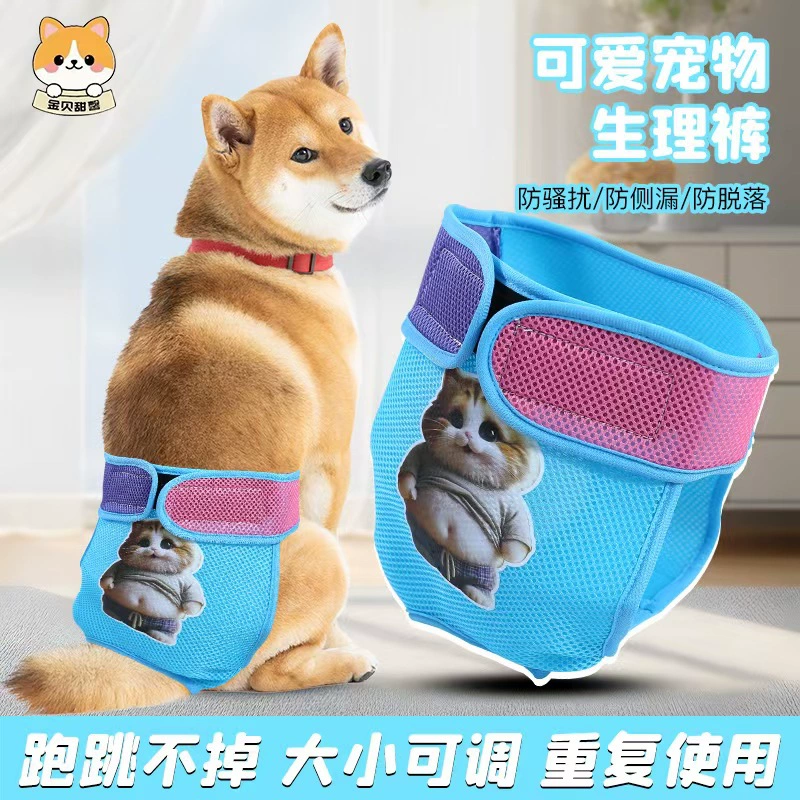 Физиологические трусы для собак породы Голден Ретривер, для крупных собак, защита от прокусов, дышащие, для собак средних и крупных пород, менструальные трусы для животных.