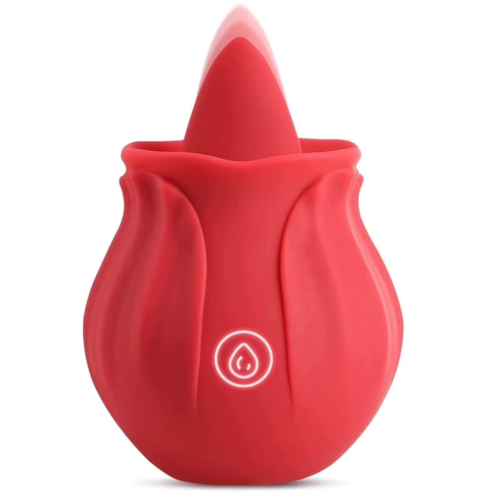 Huevo Vibrador con Succión Forma de Rosa de Silicona, Silencioso, para Mujeres