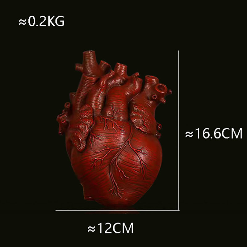 16CM 하트 A형 [앤틱 레드]