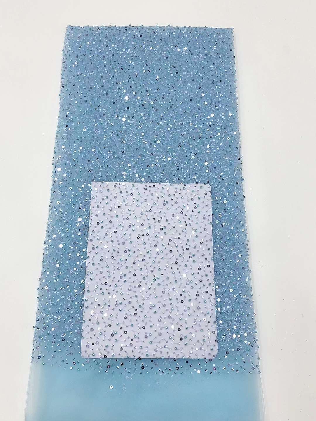 Tela de encaje cuentas malla lentejuelas bordado vestido de boda tela Niños Accesorios ropa encaje jx3528
