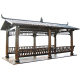 Anticorrosive Wood Corridor Outdoor Courtyard Park Pavilion Solid Wood Corridor Landscape Corridor New Countryside Corridor