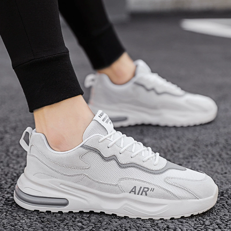 Men's trend sports casual footwear for leisure, fashionable low shoes, autumn, trend of season, for teenagers, Korean style, 2022