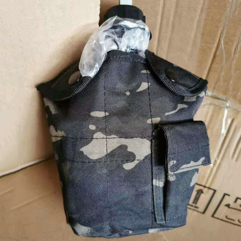 Conjunto táctico de hervidor de agua 1l de gran capacidad, interior de grado alimenticio, excursión de campamento de montañismo al aire libre US bolsa de agua al aire libre de plástico