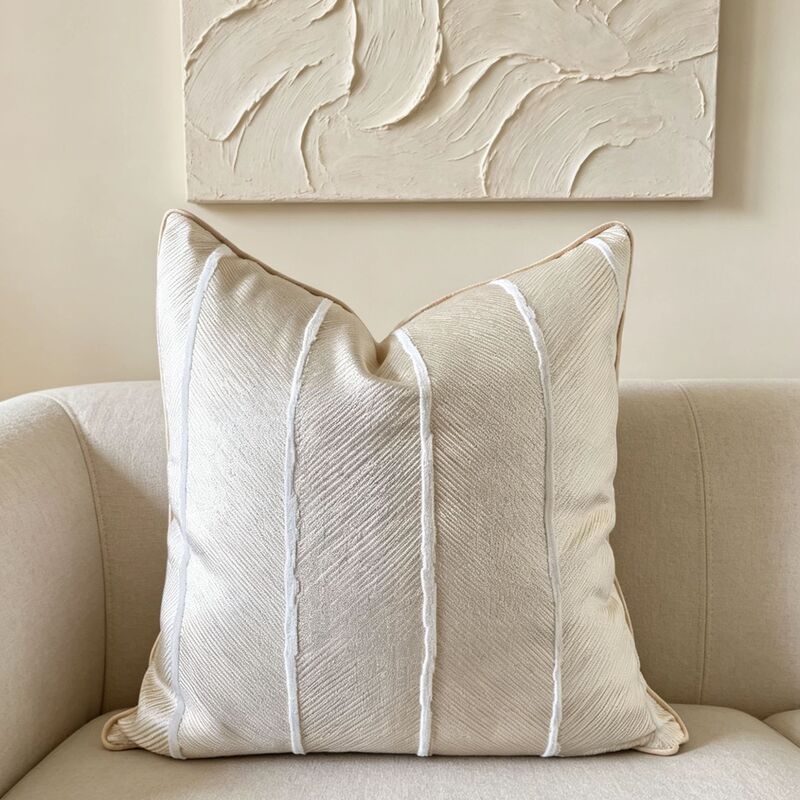 Xu Ai high precision Hemming piping light luxury pillow pillow cushion geometric jacquard pillow cover a generation of hair