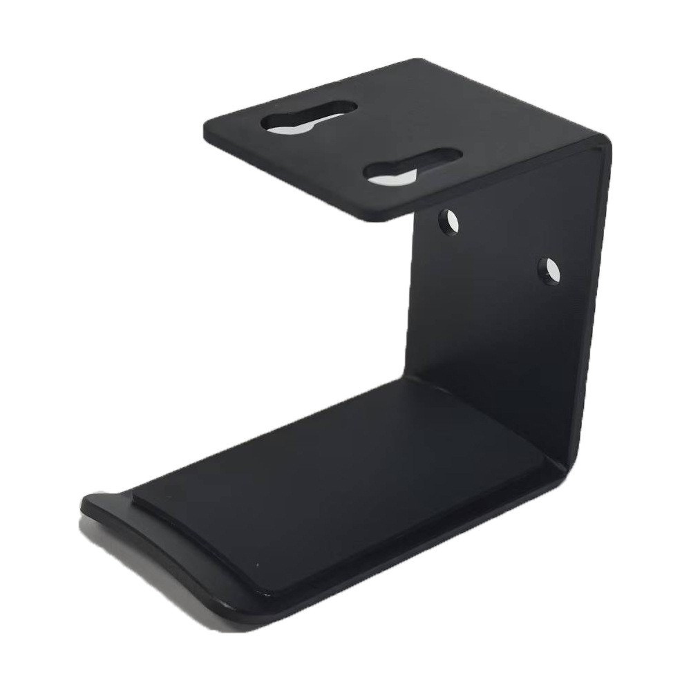 Soporte para auriculares Soporte de exhibición de almacenamiento de oficina de doble cara multifuncional montado en la cabeza de aleación de aluminio Soporte para auriculares giratorio de silicona