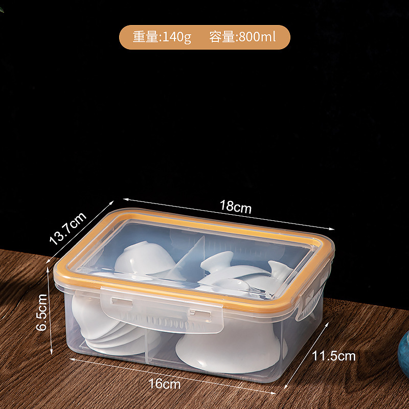 Caja de almacenamiento de cebolla dividida, caja de preservación de cebolla dividida, caja de sellado de doble capa con cubierta de plástico para refrigerador