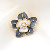 Mountain tea, brooch, painted enamel, pin, jacket, suit, accessory lapel pin, Korean style, Chanel style, flowered