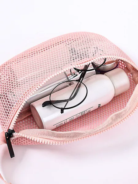 2025 New Amazon Outdoor Mesh Fashion Sports Cosmetic Bag Multifunctional Storage Crossbody Waist Bag