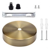 圆形吸顶盘天花吸顶盘吊灯灯座配件DIY灯具灯饰配件直边盘金属盘