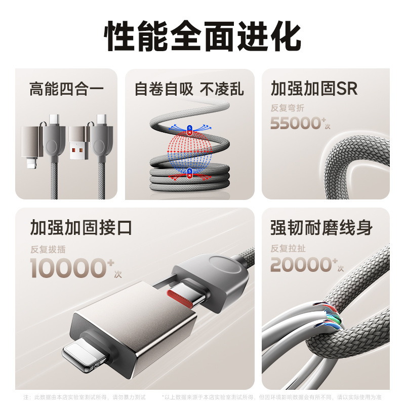【工厂直销】车载磁吸数据线100W适用华为PD快充苹果16编织快充线|undefined