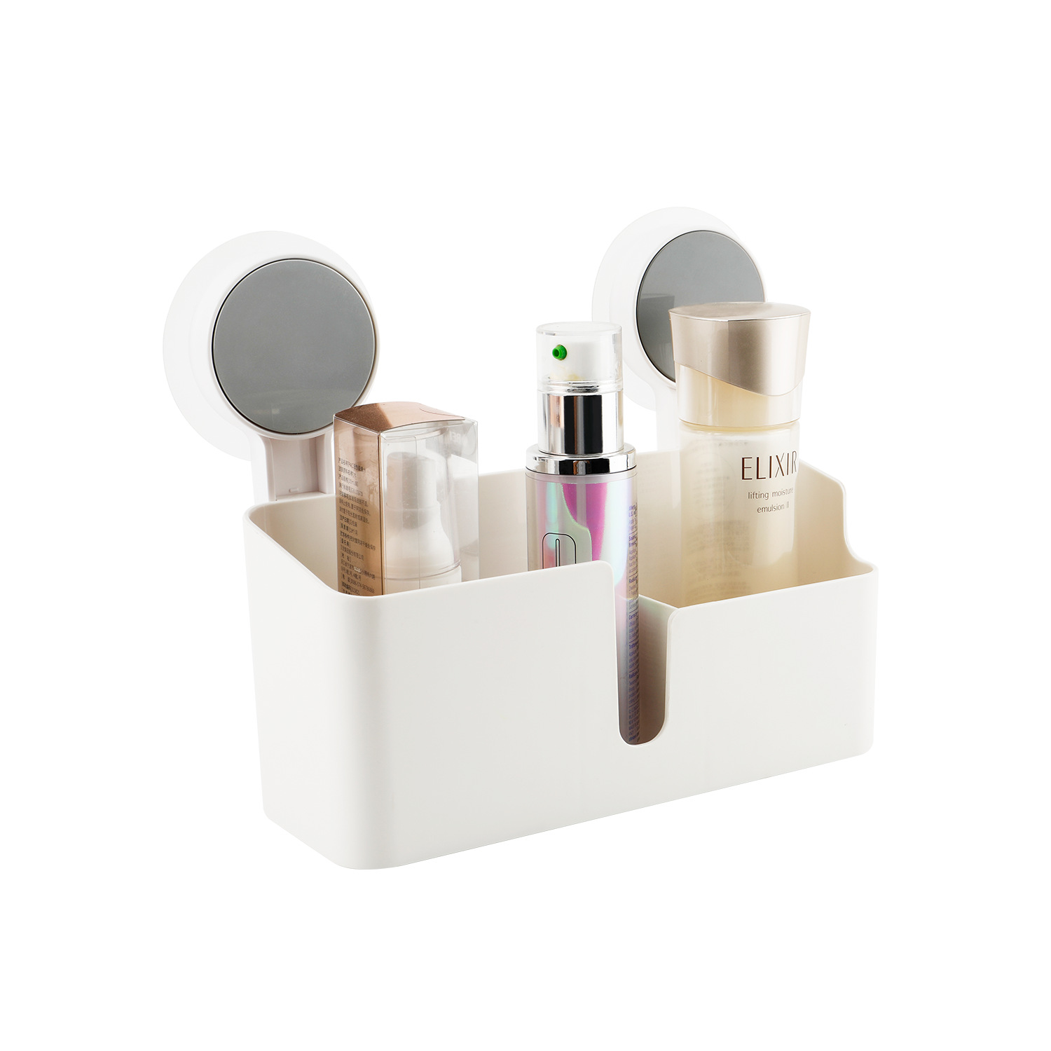 Cuarto de baño sin perforaciones rack de almacenamiento de baño montado en la pared caja de almacenamiento de cepillo de dientes habitación sin costuras pegatina toallero con gancho