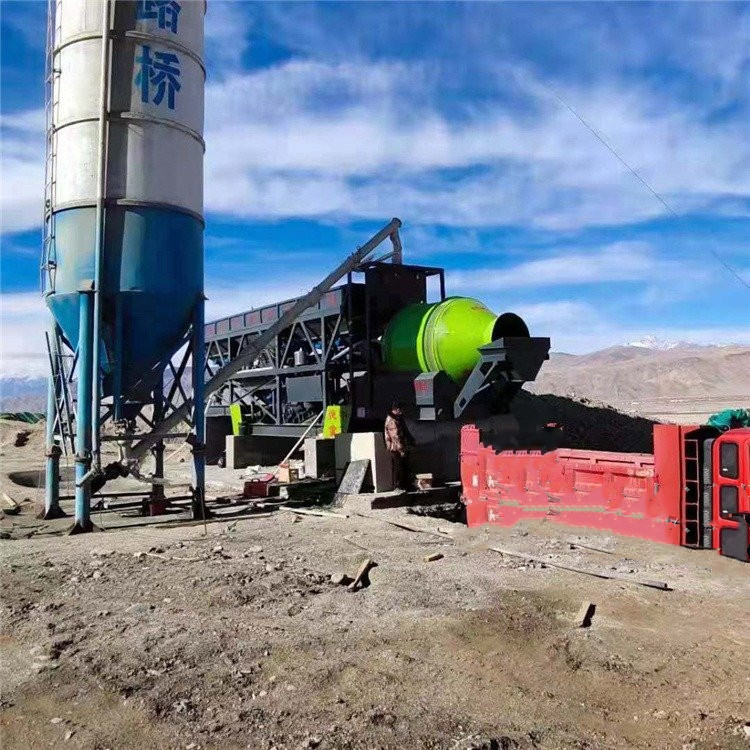 银旺小型搅拌站厂家 移动混凝土搅拌站 两仓搅拌站设备供应商