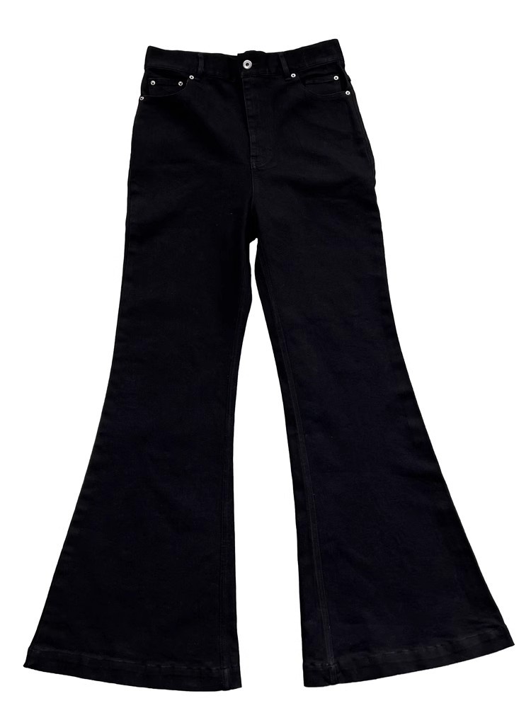 Rick Owens Mainline Jeans Flared Black