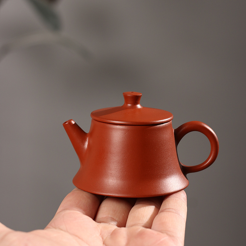 Chaozhou Kung Fu Tea Hand-Pulled Pot, Zhu Ni Lucky Large Mouth Teapot, Ceramic Pot, Three-Cup Purple Sand Teapot, Zhu Ni Handmade Pot
